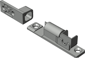Winkhaus DK-Drehsperre, DS APE, DL-R, silberfarbig, galvanisch verzinkt, zum Aufschrauben 2325079