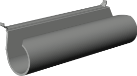 Winkhaus DK-Abdeckkappee, für Scherenband, SW, zum Aufclipsen, DL-R, Kunststoff, titanfarbig 2364713