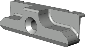 DK-Schl.bl., WSK552 RC, DIN Links-Rechts, STA, silberfarbig, galvanisch verzinkt