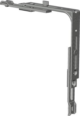 DK-Eckumlenkung, ER 7/OR C, Stahl, silberfarbig galvanisch verzinkt