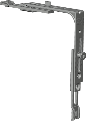 DK-Eckumlenkung, einbr.h., ER 7/OR WK C, Stahl, silberfarbig galvanisch verzinkt