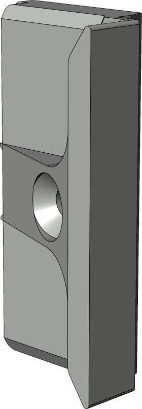 DK-Schließbl., WSK 92 N, DIN Links-Rechts, St, silberfarbig, galvanisch verzinkt