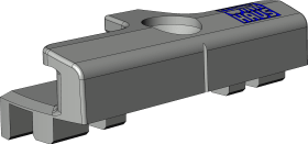 DK-Schließblech, SBA.K.161, DIN Links-Rechts, Stahl, silberfarbig, chromatiert