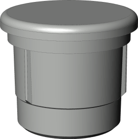 Winkhaus DK-Stopfen, f.Flügellag., FWV, zum Aufstecken, DIN Links-Rechts, KF, titanfarbig 2854819