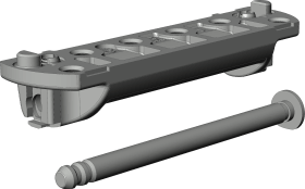 Winkhaus Drehkipp-Scherenlager,SL.KB.3-6,DIN Links-Rechts,Rahmenteil,titanfarbig 2901398