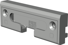 Drehkipp-Kippschließblech,SBK.K.61.166.BS,DIN Links-Rechts,Stahl,silberfarbig
