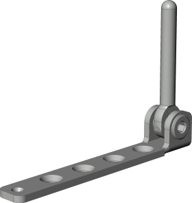 Winkhaus DK-Ecklager, verstellbar, DIN Links-Rechts, EL.K.3-3-3, Stahl, silber 4926256