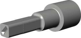 Adapter, GR-OF-D-6 SL, silber, verzinkt