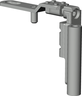 DF-Drehlagerband, DL.K.20-13, DIN Rechts, silber, chromatiert