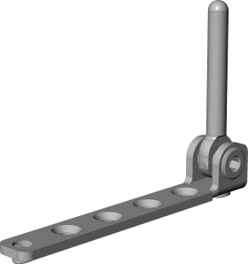 Winkhaus DK-Ecklager, verstellbar, DIN Links-Rechts, EL.K.6-3-3, Stahl, weiß, lackiert 4926936