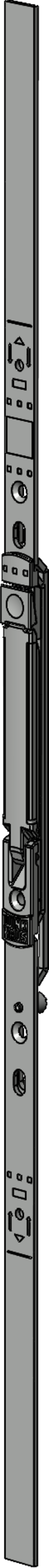 Winkhaus DF-Stulpflügelgetriebe,Gr.800,GASM.800,einteilig,Stahl,silber, chromatiert 4927112