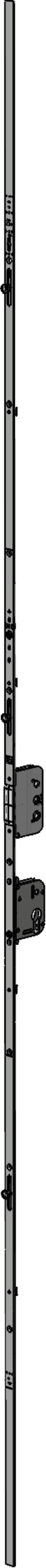 Winkhaus DK-Getriebe,GAMA.2300-3,mittig,abschließbar,D45mm,silber,chromatiert 4927164