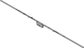 Winkhaus DK-Getr.,GAM.1400-1,mittig,m.Zusatzverrieg.verlängerb.,D35mm,silber,chromatiert 4927172