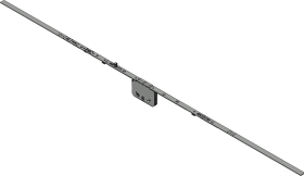 Winkhaus DK-Getr.,GAM.1400-1,mittig,m.Zusatzverrieg.verlängerb.,D50mm,silber,chromatiert 4927175