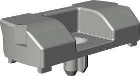 Winkhaus DK-Auflauf, f.Zusatzverr., AL.M.F12, anthr.grau, lackiert, DL-R, zum Anschrauben 4927494