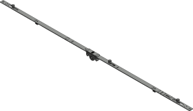 Winkhaus DF-Verschlussgetriebe, OL,D 15,5mm, mittig, GAVM, 920-3, Stahl, silber, verzinkt 4927941