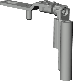DF-Drehlagerband, DL.K.20-9, DIN Rechts, titanfarbig