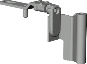 DF-Drehlagerband, DL.K.20-9, DIN Links, titanfarbig