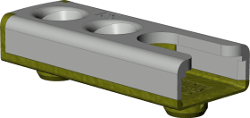 DK-Sicherheitsschließblech, SBS.H.Z.8-32, DIN Rechts, St, silberfarbig, chromat.