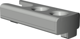 DK-Sicherheitsschließblech, SBS.H.9-7-8, DIN Links, Stahl, silberfarbig, chrom.