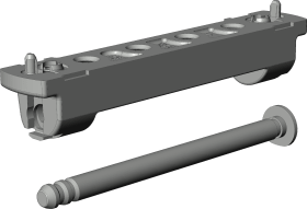 Winkhaus Drehkipp-Scherenlager,SL.KS.3-3,DIN Links-Rechts,Rahmenteil,weiß,lackiert 4928400