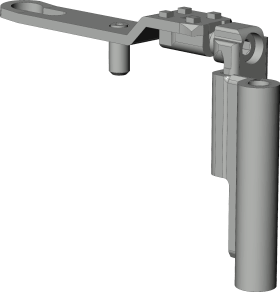 Winkhaus Kippflügel-Lagerband, mit Drehhemmung, DIN Rechts, KLB.20-9, STA, weiß, lackiert 4928530