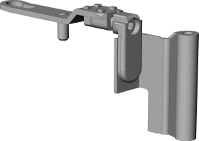 Winkhaus KF-Lagerband, mit Drehhemmung, DIN Links, KLB.20-9, Stahl, stahlfarbig, eloxiert 4928533