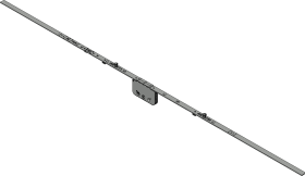 Winkhaus DK-Getr.,GAM.1400-2,mittig,m.Zusatzverrieg.verlängerb.,D45mm,silber,chromatiert 4933317