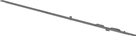 Winkhaus Drehkipp-Oberschiene Stahl mit Schließzapfen silber chromatiert Flügelfalz 1025 mm