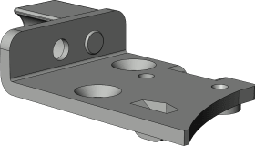 Winkhaus DK-Adapterpl.,AP.K.SE.28,DL,Stahl silber chromatiert,Mont.oberh.d.Ecklag.,NL13mm 4935088