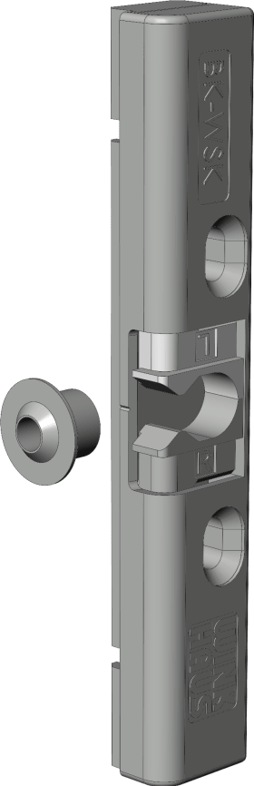 DK-Balkontürschnäpper, BK 73 RC, Stahl silber