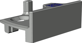 DK-Lüft.steller,f.Eckumlenk., AS.SBA.K.T.13-5, DL-R, silber, chromat., z.Anschr.