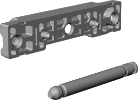 Winkhaus Drehkipp-Scherenlager,SL.K.U.3-3,DIN Links-Rechts,Rahmenteil,silber,verzinkt 4938517
