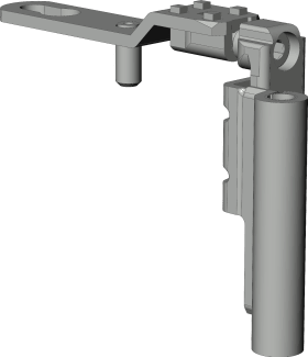 DF-Drehlagerband, DL.KK.20-13, DIN Rechts, titanfarbig