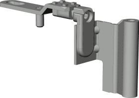DF-Drehlagerband, DL.KK.20-13, DIN Links, titanfarbig