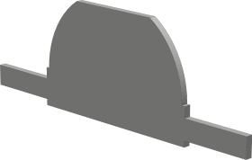 Winkhaus DK-Anbohrschutz, f.Getriebe, D 7,5mm, G, DIN Links-Rechts, Stahl, zum Aufclipsen 4939747