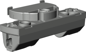 Winkhaus Drehkipp-Scherenlager,SL.HT.18-12,Topfb., 12/18-9,DL-R,Rahmenteil,braun,lackiert 4939896