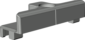 DK-Schließblech, SB.U.105, DIN Links-Rechts, Stahl, silberfarbig, chromatiert