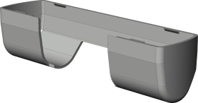 Winkhaus DK-Abdeckkappe, f.Scher.band, K.SL.HT, zum Aufclipsen, DL-R, KF, w, verkehrsweiß 4940369