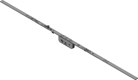 Winkhaus DK-Getr.,GAM.1050-1,mittig,m.Zusatzverrieg.verlängerb.,D25mm,silber,chromatiert 4941081