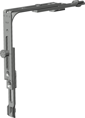 DK-Eckumlenkung, E1, Stahl Topcoat lackiert