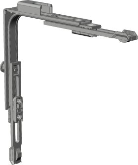 DK-Eckuml., m.aufgeschweißt.Si.schließbl., E1.SBS.O.F, Stahl, silber chromatiert
