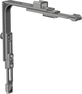 DK-Eckuml., m.aufgeschweißt.Si.schließbl., E1.SBS.U.F, Stahl, silber chromatiert