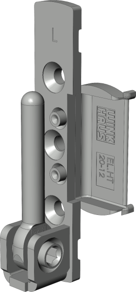 Winkhaus DK-Ecklager, verstellbar, DIN Links, EL.HT.Z.20-12, Stahl, weiß, lackiert 4965232