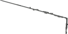 Drehkipp-Oberschiene,Gr.2,OS2.1025-1.ZSS, DR,Pilzzapfen,silber,chromatiert