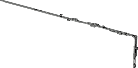Drehkipp-Oberschiene,Gr.2,OS2.1025-1.ZSS, DL,Pilzzapfen,silber,chromatiert