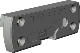 DK-Sicherheitsschließblech, SBS.K.PA.28, DIN Links, Stahl, silberfarbig, chrom.