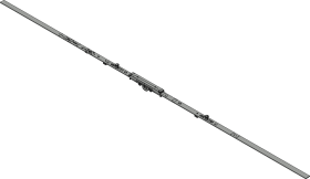 Winkhaus DK-Getriebe,GAM.1400-2,mittig,Standard,D7,5mm,silber,chromatiert 4969401