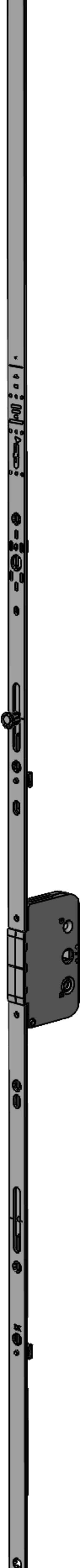 Winkhaus DK-Getr.,GAK.1325-1,konstant,m.Zusatzverrieg.verlängerb.,D45mm,silb.,chromatiert 4978675