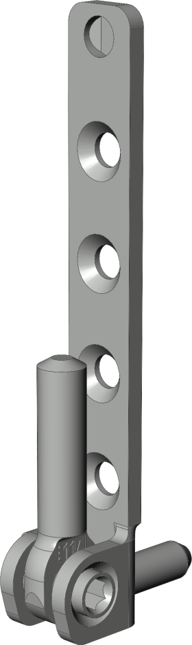 Winkhaus DK-Ecklager, verstellbar, DIN Rechts, ESVW 6-3-16, Stahl, titan silber, verzinkt 4978703